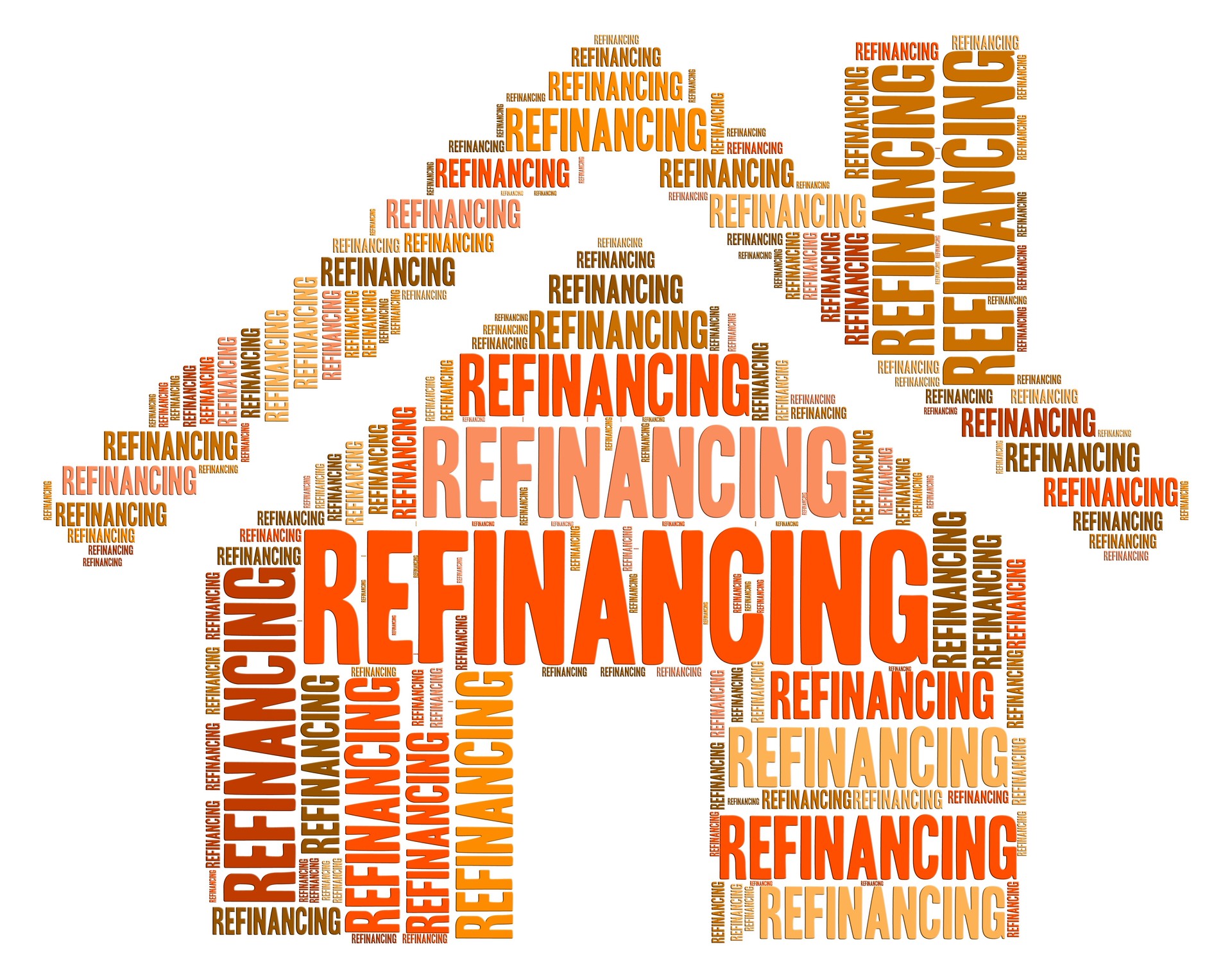 House Refinancing Shows Home Residential And Homes